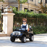 Aosom 12V Kids Electric Ride On Toy Truck Jeep Car With Remote Control