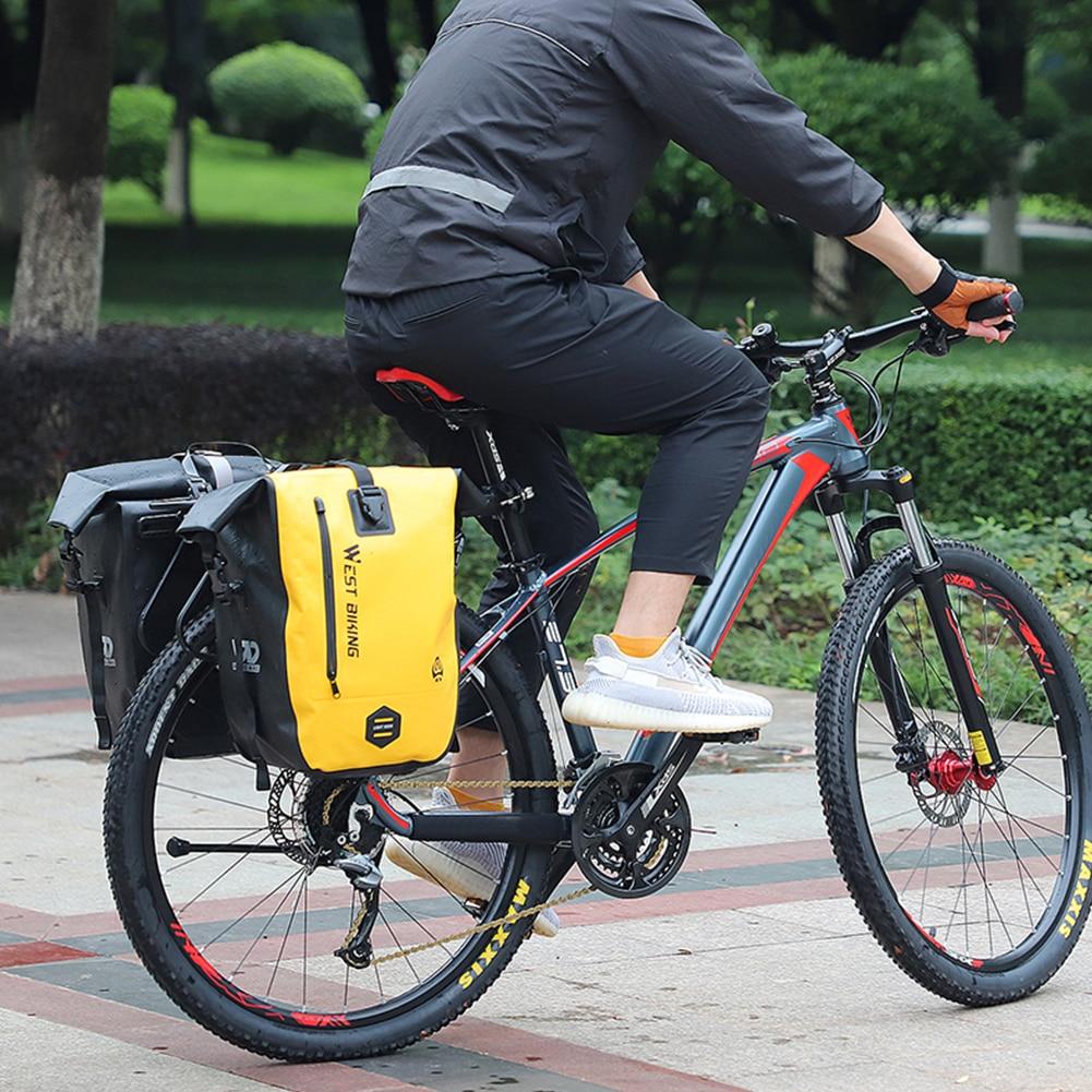 25L Waterproof Bicycle Carrier Bags MTB Mountain Bike Rear Tail Seat