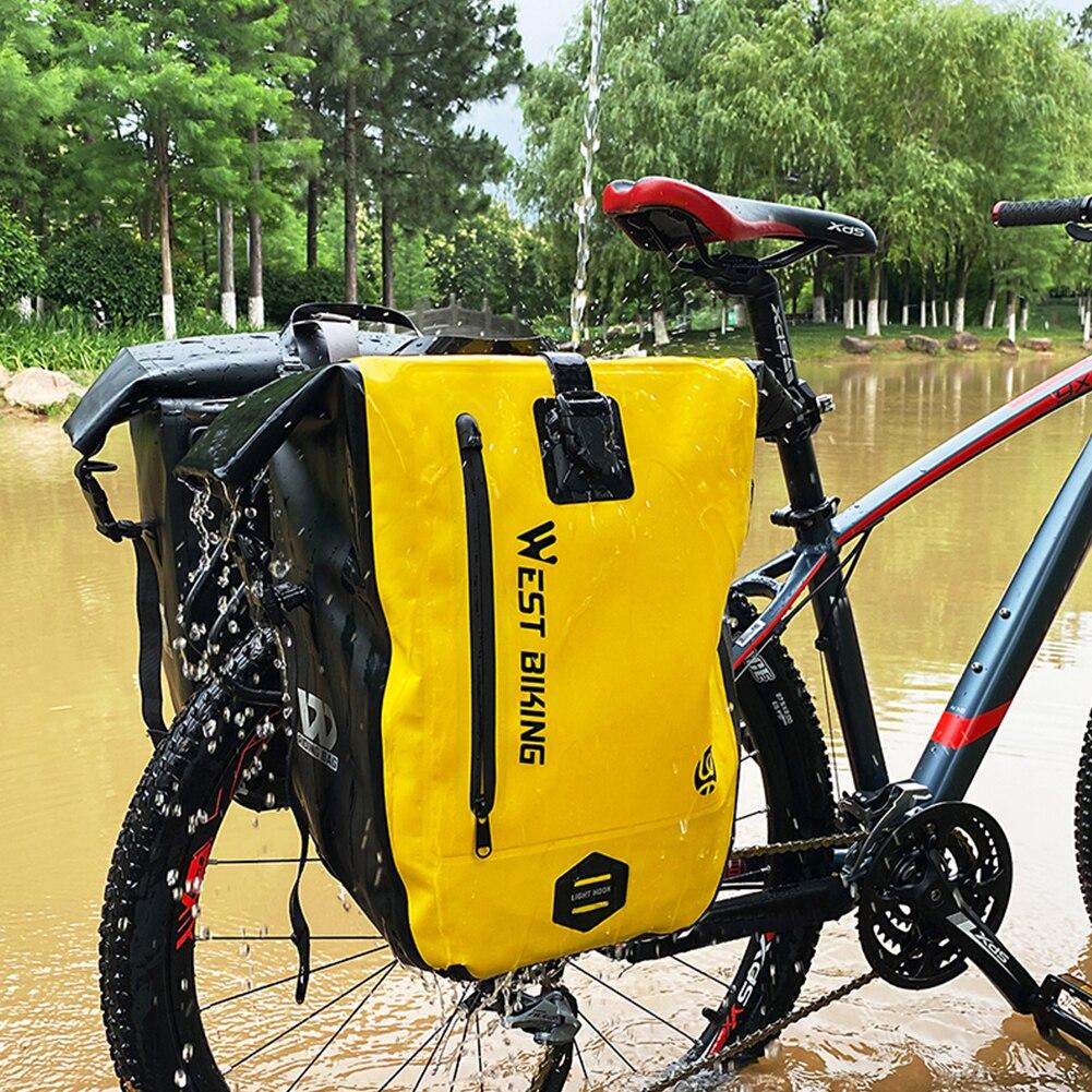 25L Waterproof Bicycle Carrier Bags MTB Mountain Bike Rear Tail Seat