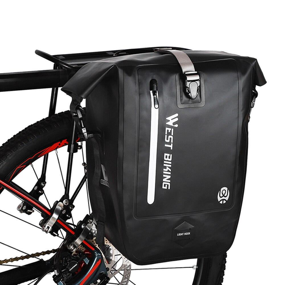 25L Waterproof Bicycle Carrier Bags MTB Mountain Bike Rear Tail Seat