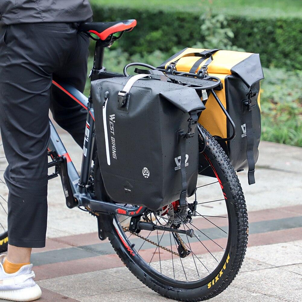 25L Waterproof Bicycle Carrier Bags MTB Mountain Bike Rear Tail Seat